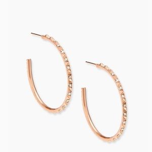 Kendra Scott Veronica Rose Gold Hoops